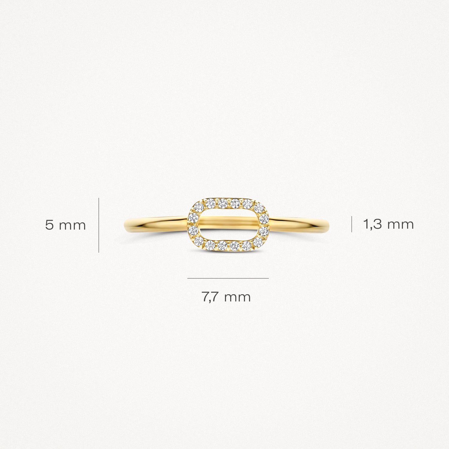 Ring 1289YZI - 14k Gold with Zirconia