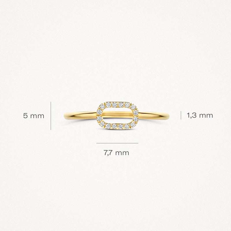 Ring 1289YZI - 14k Gold with Zirconia