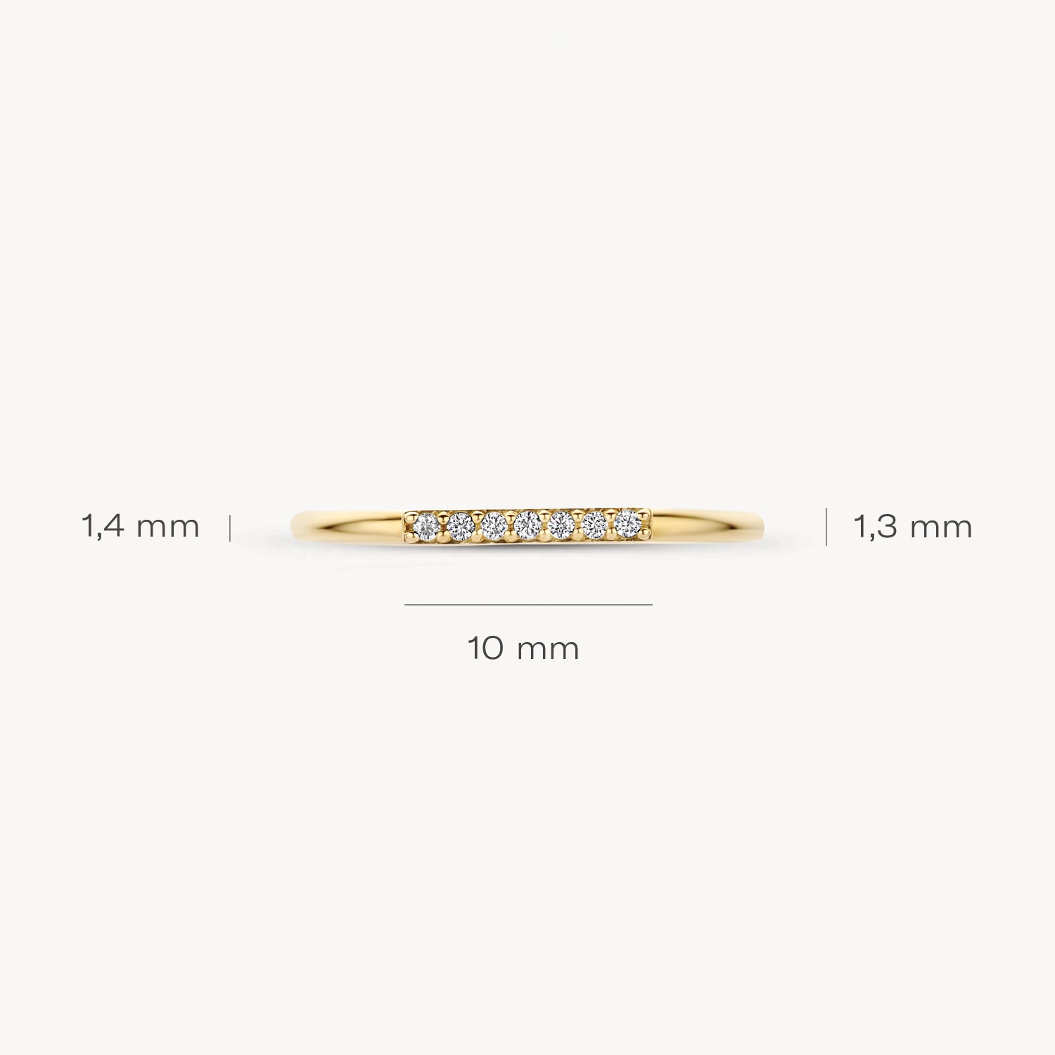 Ring 1290YZI - 14k Gold with Zirconia