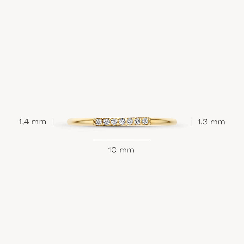 Ring 1290YZI - 14k Gold with Zirconia