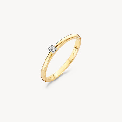 Diamond Ring 1600BDI - 14k Yellow and White Gold