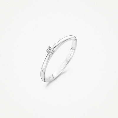 Ring 1600WDI - 14k Wit goud met Diamant