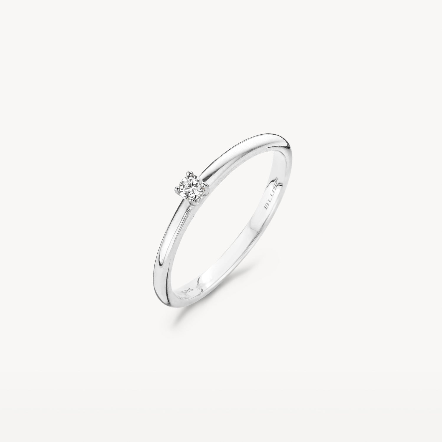 Diamanten ring 1601WDI - 14k Wit goud