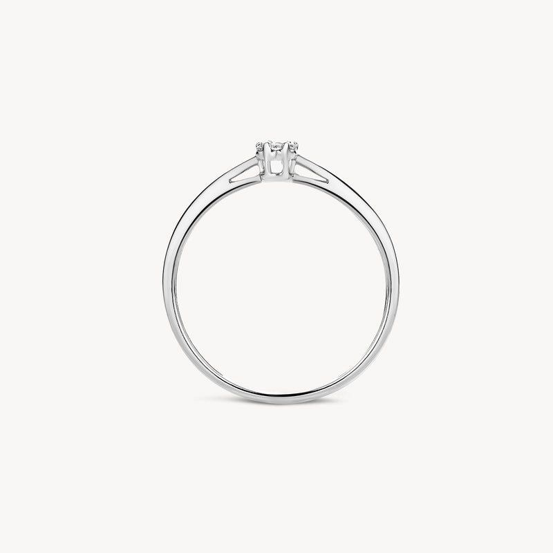 Ring 1608WDI - 14k White gold with diamond