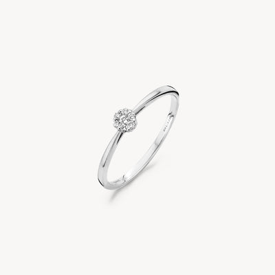 Ring 1609WDI - 14k White gold with diamond