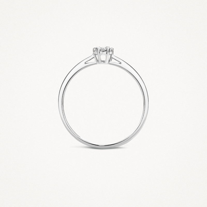 Ring 1610WDI - 14k Wit goud met Diamant