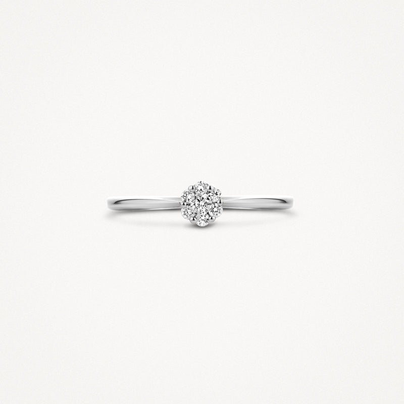 Ring 1610WDI - 14k White gold with Diamond