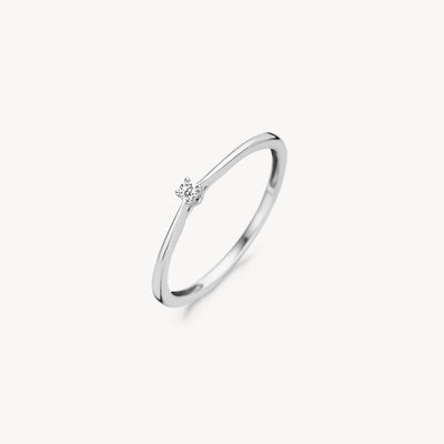 Diamond ring 1620WDI - 14k White gold