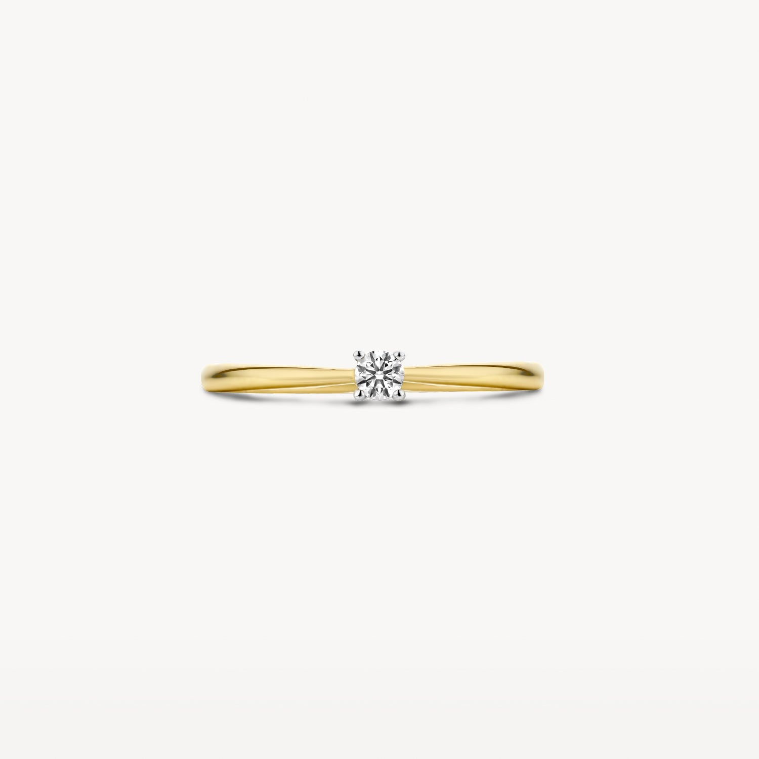 Ring 1622BDI - 14k Yellow and White Gold with Diamond