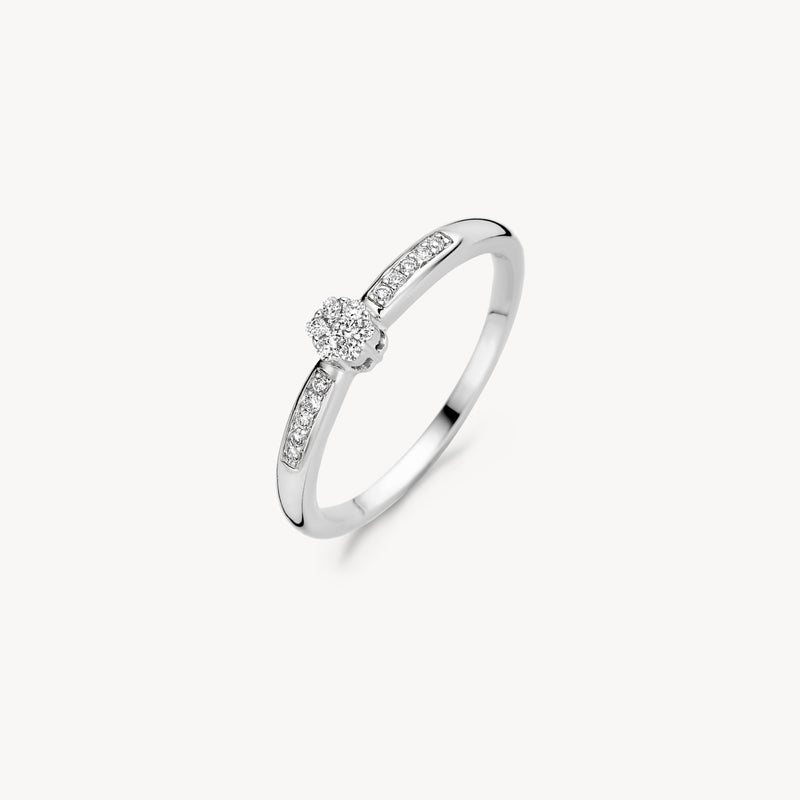 Ring 1625WDI - 14k White gold with diamond