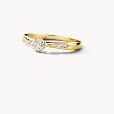 Ring 1632YDI - 14k Yellow gold with diamond