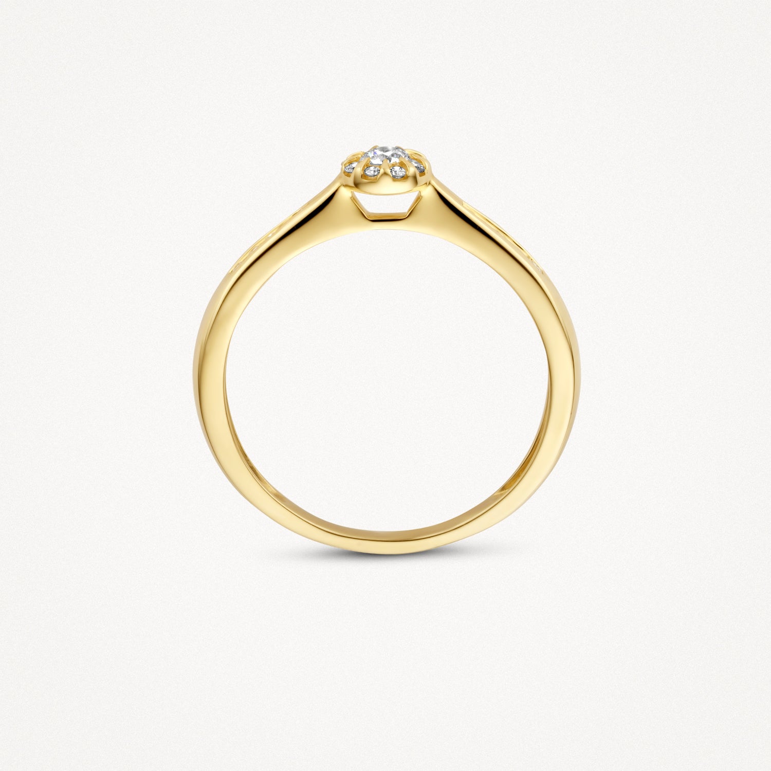 Ring 1632YDI - 585er Gelbgold mit Diamant