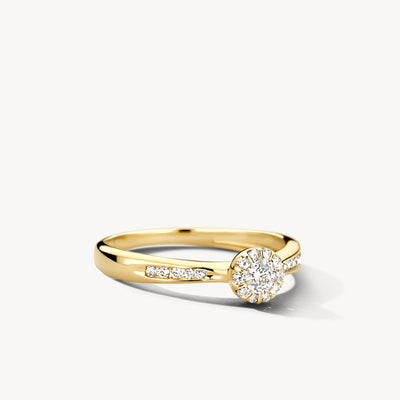 Ring 1633YDI - 14k Yellow gold with diamond