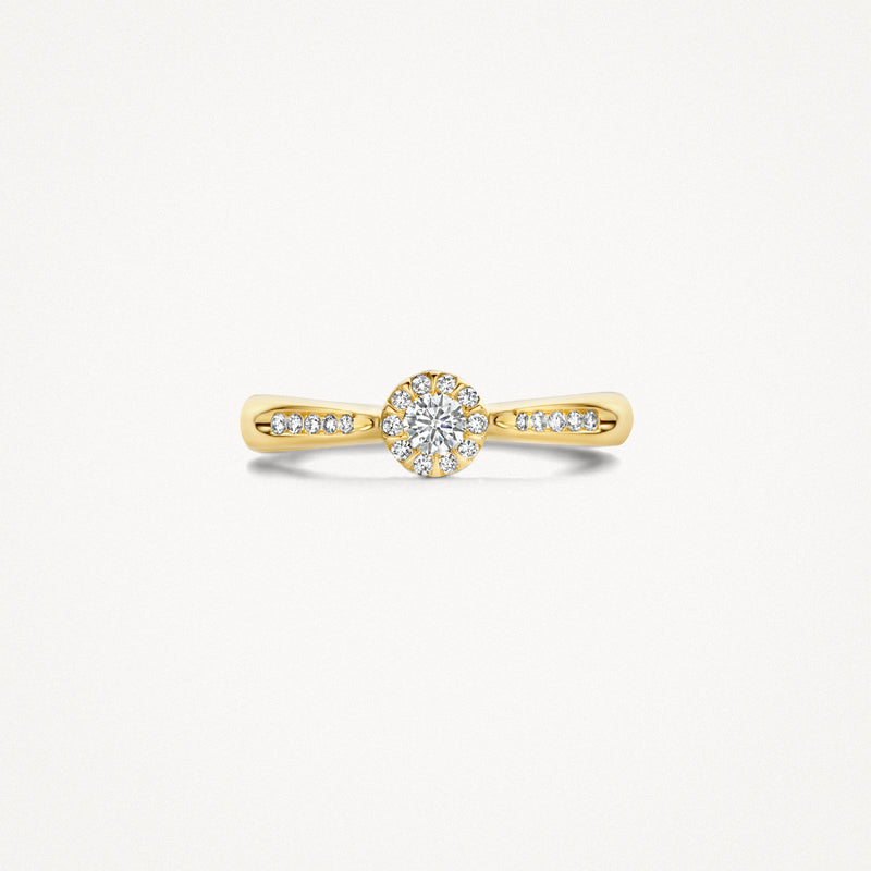 Ring 1633YDI - 585er Gelbgold mit Diamant