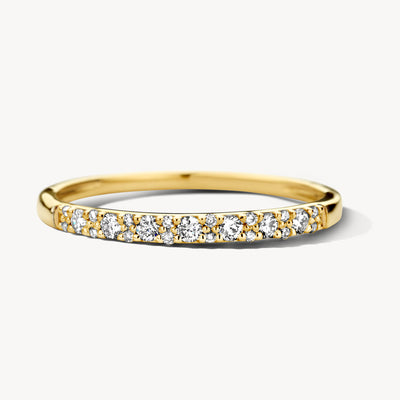 Diamond ring 1640YDI - 14k Yellow gold