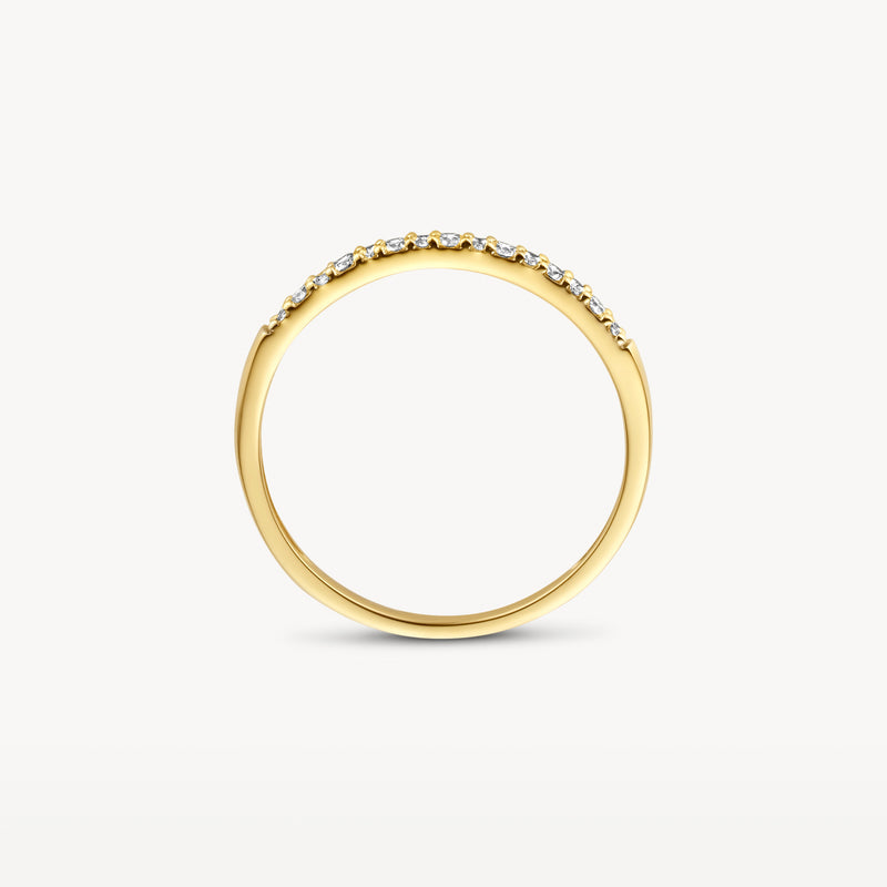 Ring 1640YDI - 585er Gelbgold mit Diamant