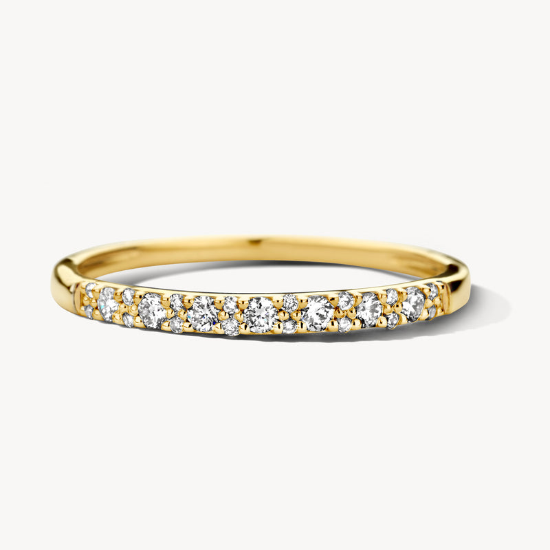 Ring 1640YDI - 585er Gelbgold mit Diamant