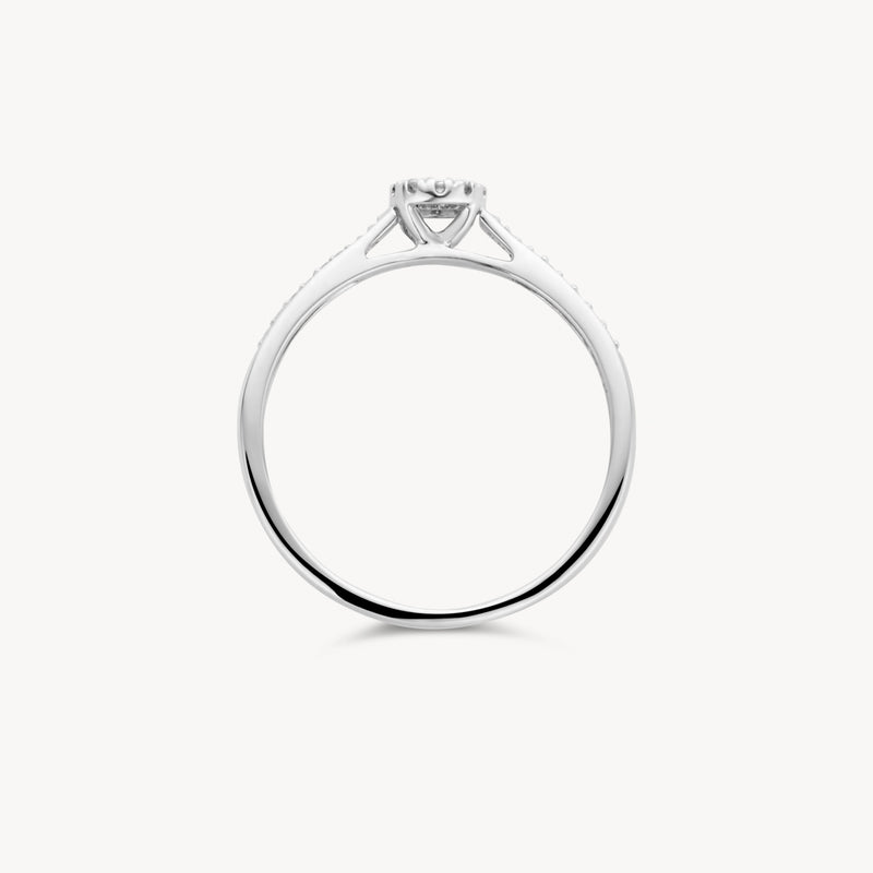 Ring 1649WDI - 14k White Gold with diamond