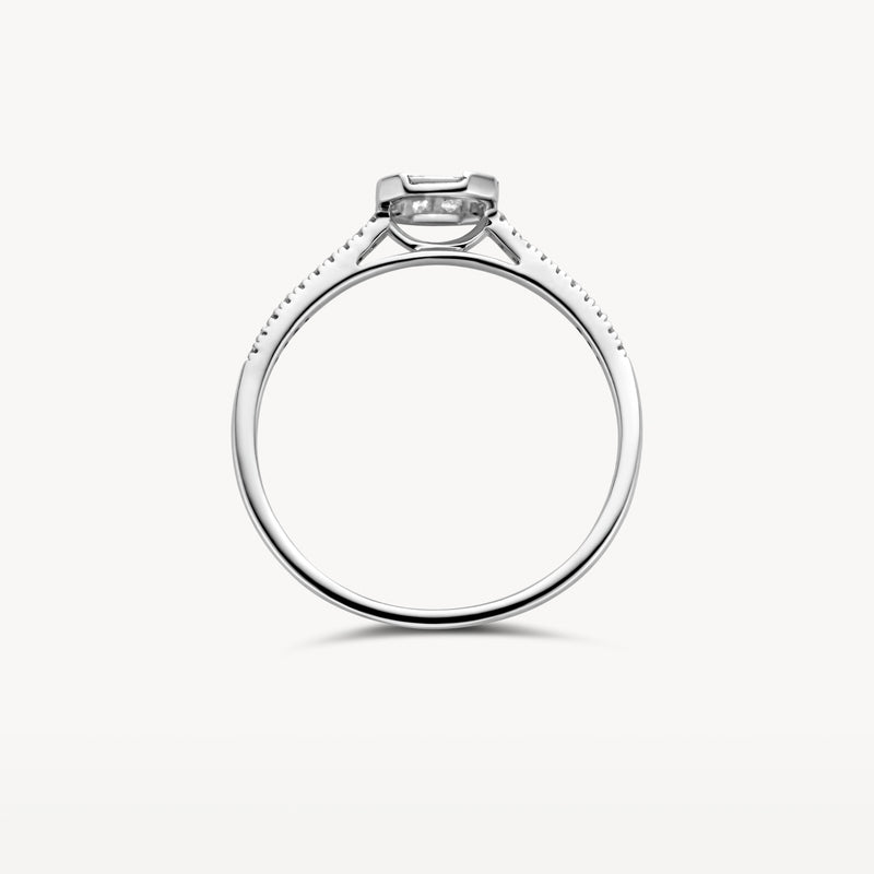 Ring 1655WDI - 14k Wit goud met Diamant