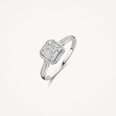 Diamanten ring 1656WDI - 14k Wit goud