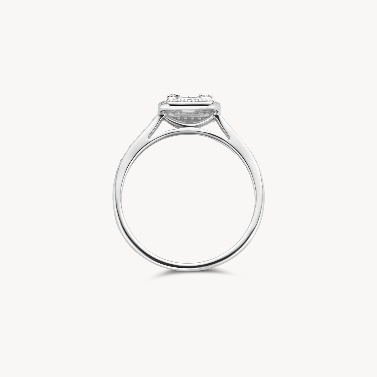 Diamond ring 1656WDI - 14k White gold