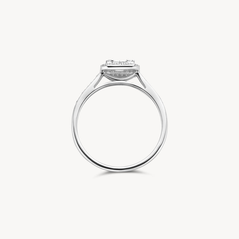 Diamond ring 1656WDI - 14k White gold