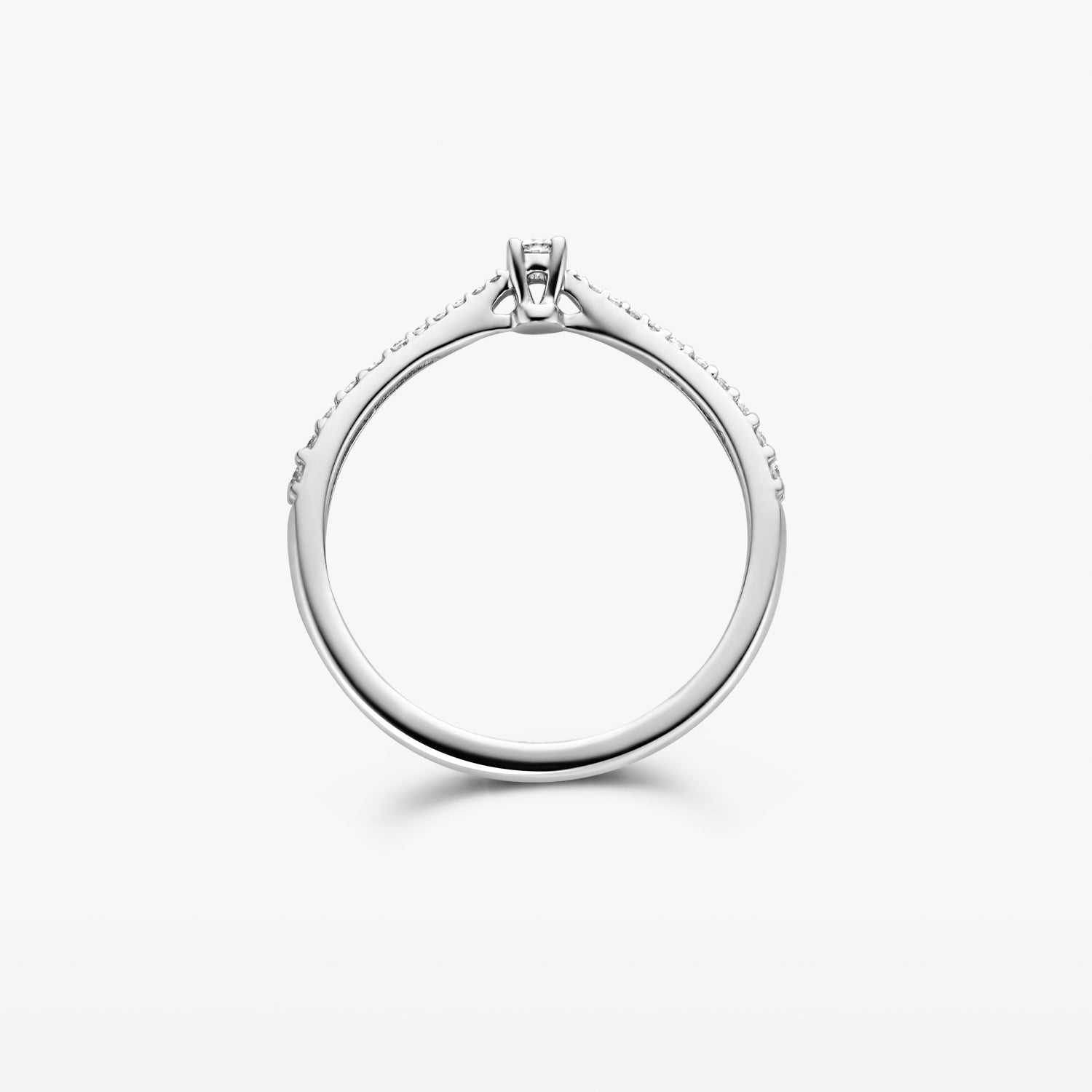 Ring 1657WDI - 14k Wit goud met Diamant