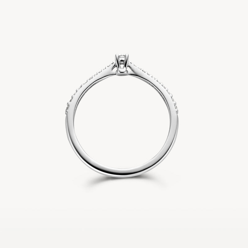 Diamond ring 1657WDI - 14k White gold