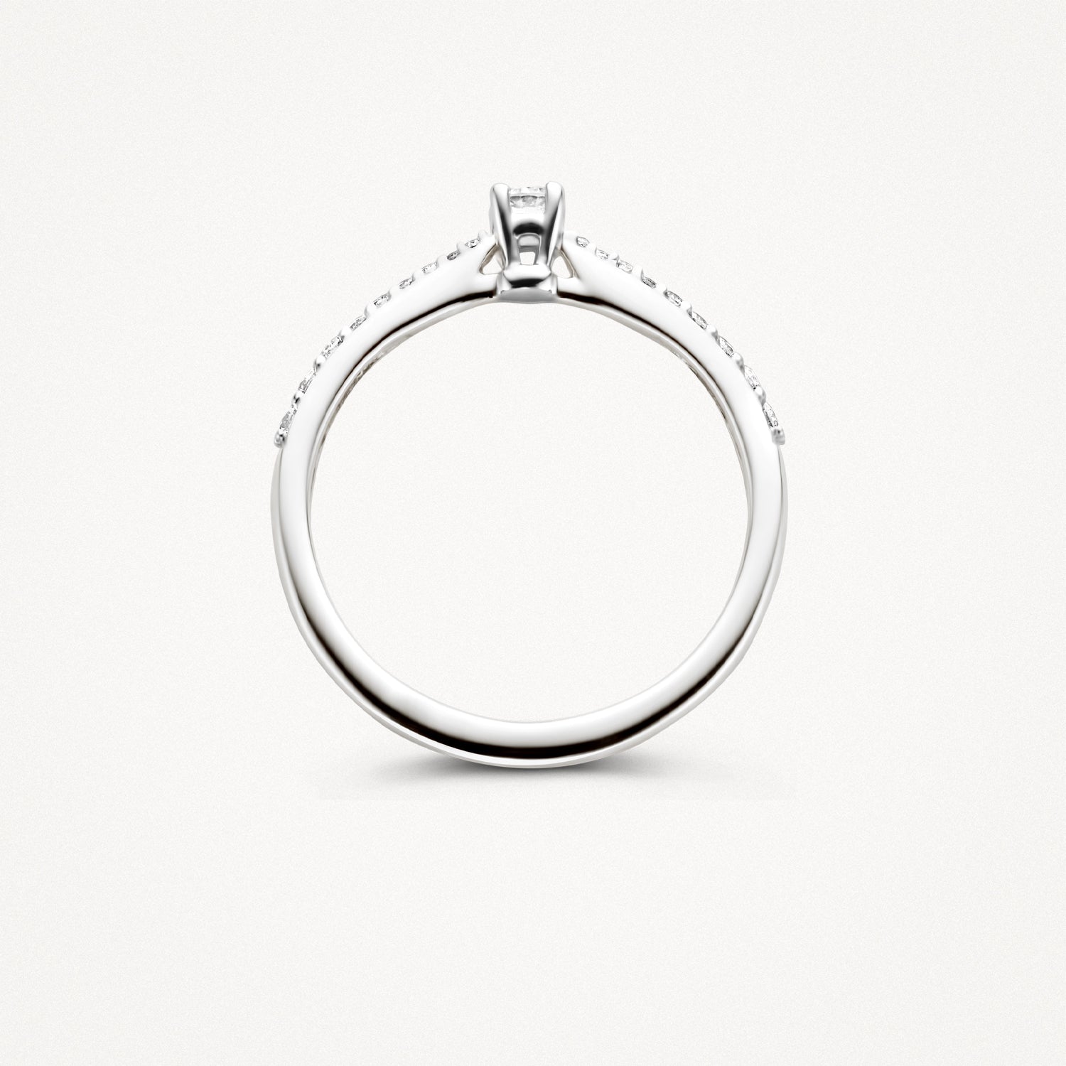 Ring 1658WDI - 14k Wit goud met Diamant