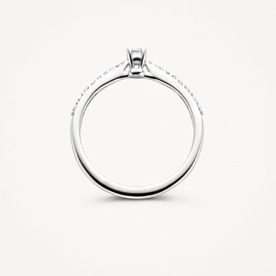 Ring 1658WDI - 585er Weißgold mit Diamant