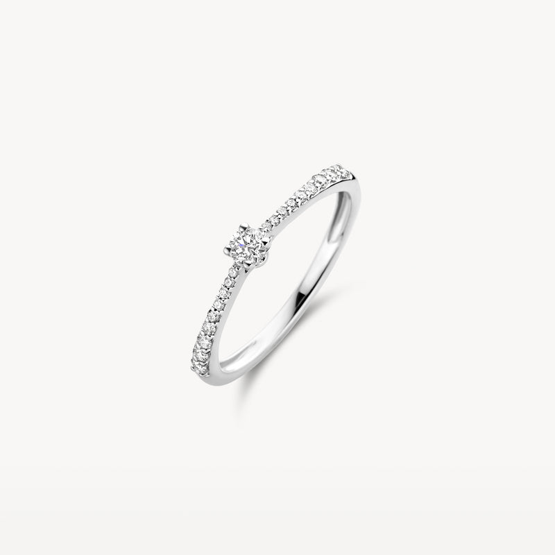Ring 1658WDI - 14k White Gold with diamond