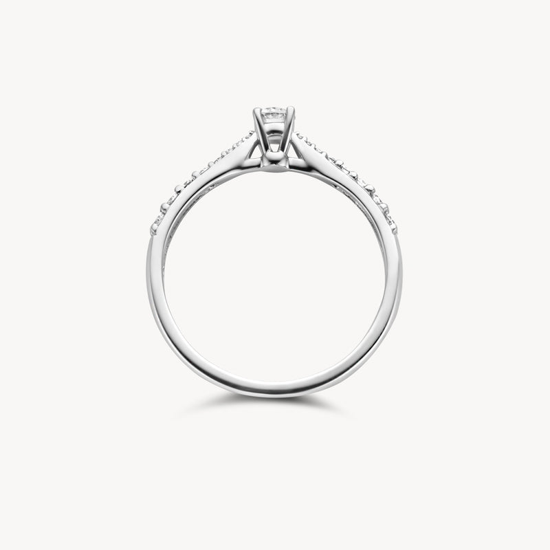 Ring 1659WDI - 585er Weißgold mit Diamant