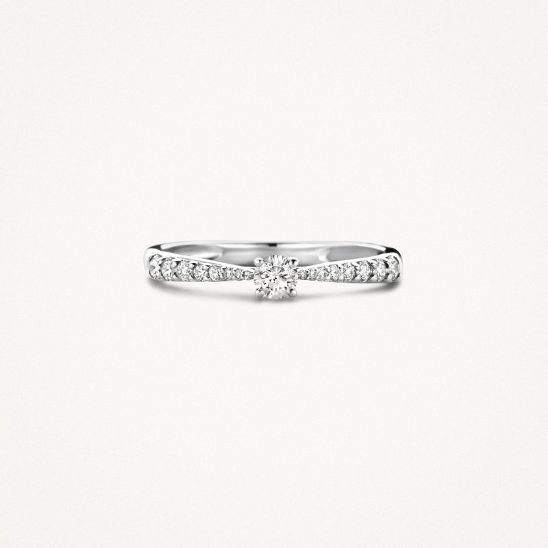 Diamond ring 1659WDI - 14k White gold