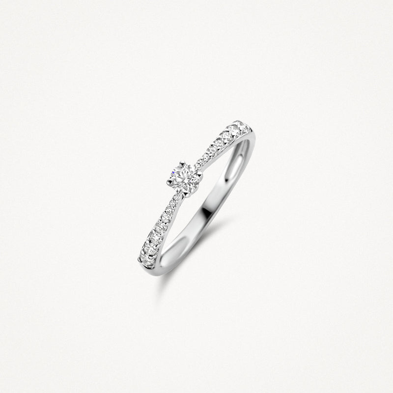 Ring 1659WDI - 14k White Gold with diamond