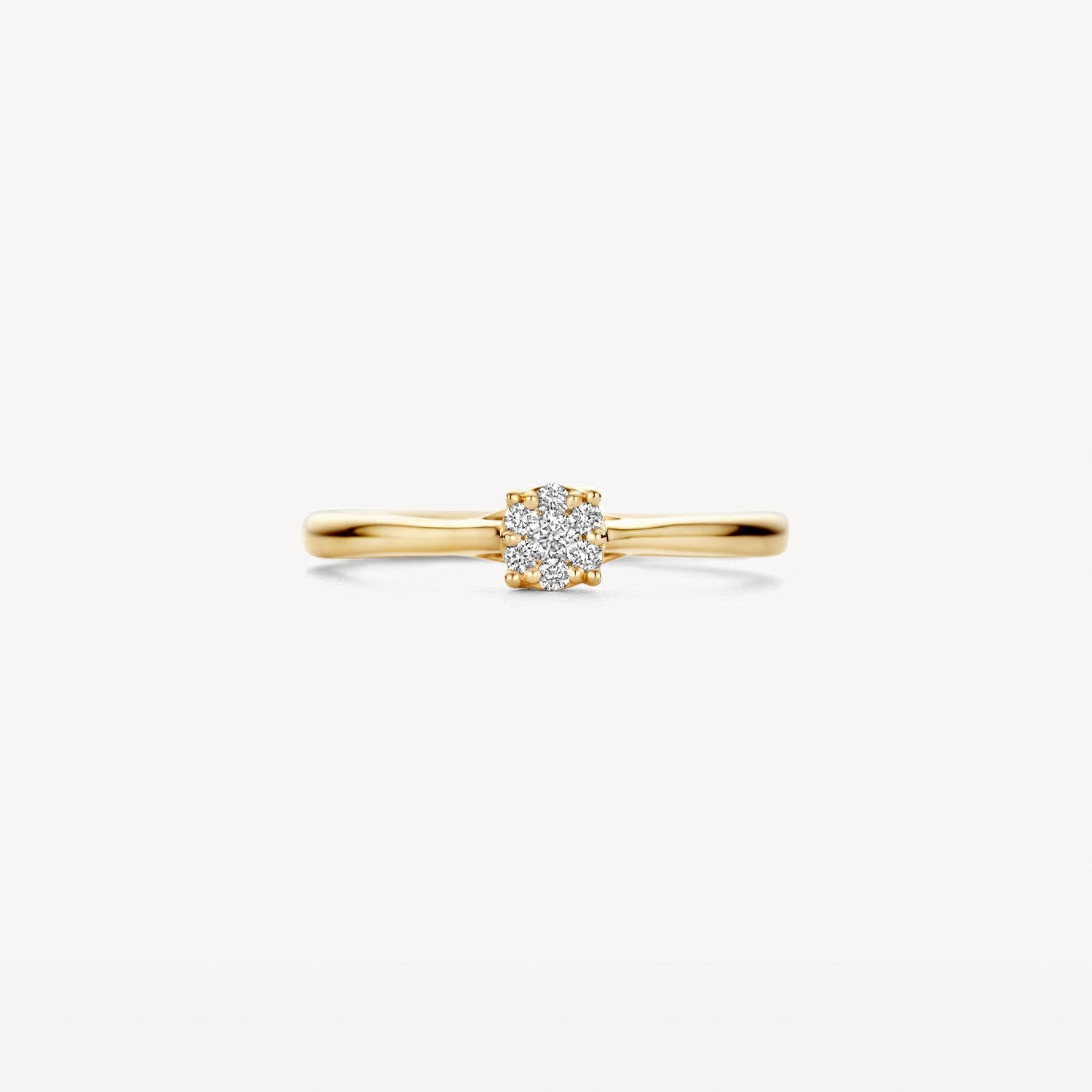 Ring 1665YDI - 14k Yellowgold with diamond