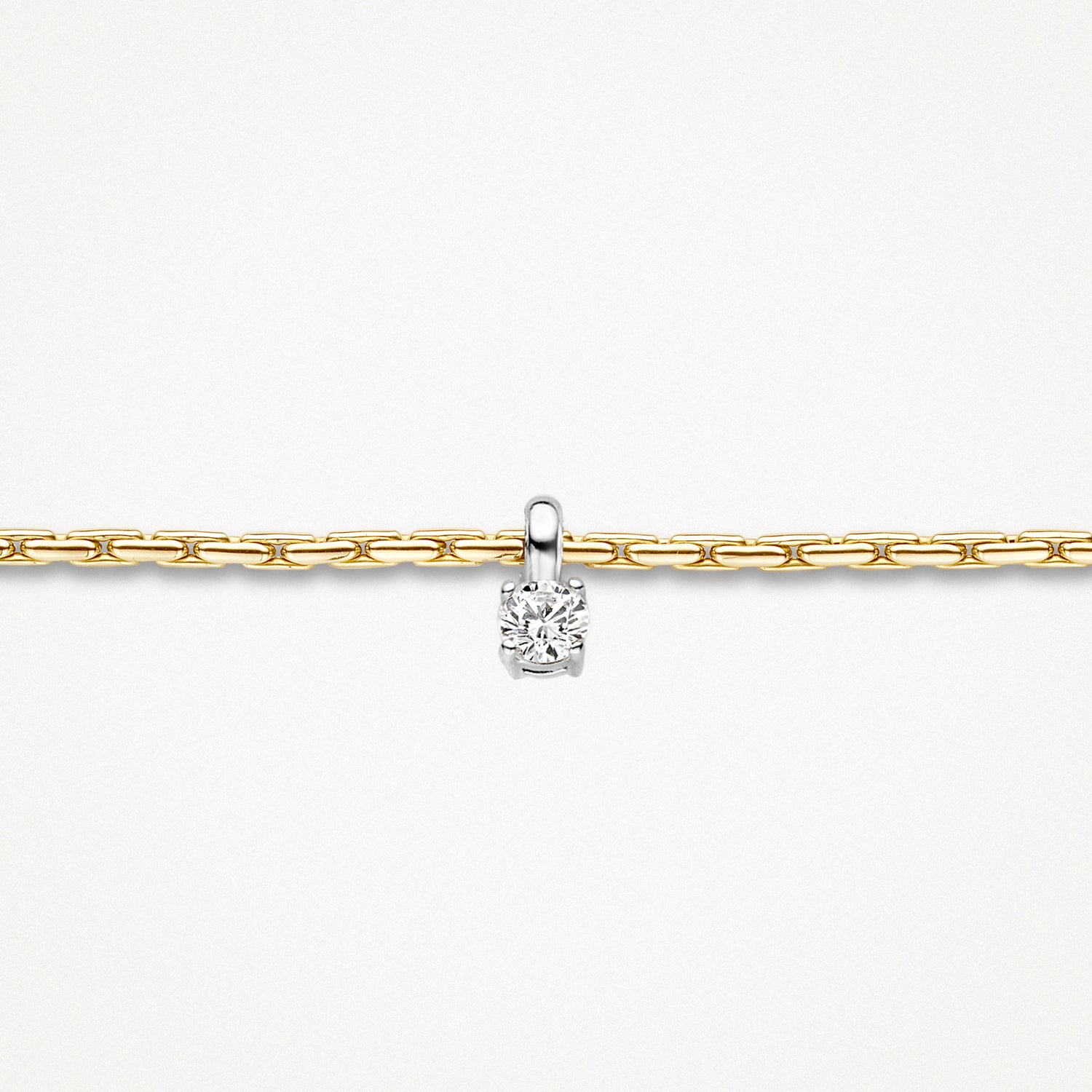 Bracelet  2156BZI - Or jaune et blanc 14 carats avec zircon