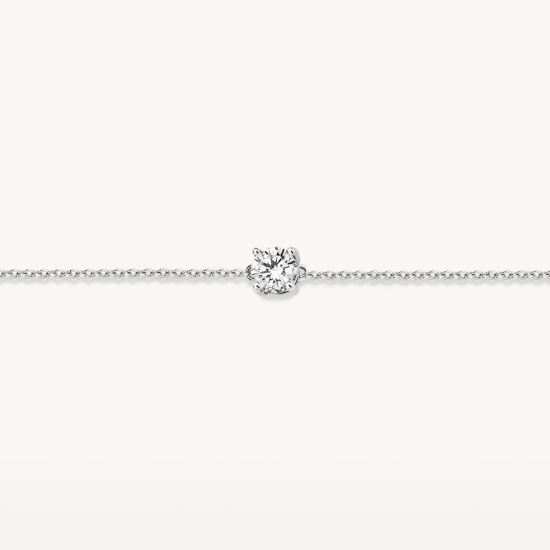 Bracelet 2166WZI - Or blanc 14 carats avec zircons