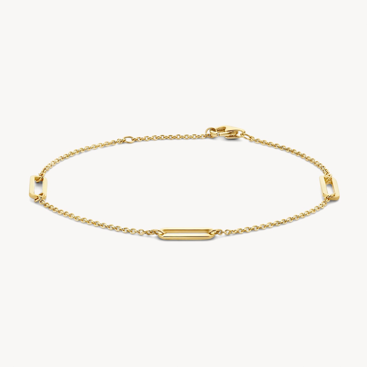 Armband met closed forever detail 14k goud