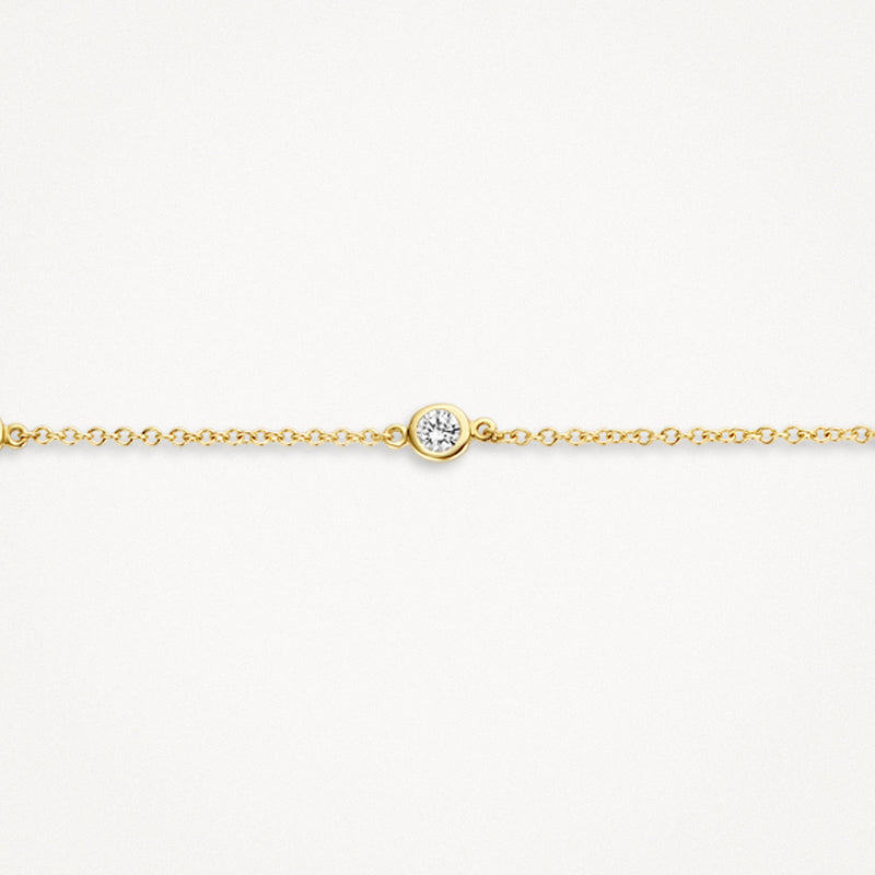 Armband closed forever met anker combinatie met zirkonia's - De Goud Winkel Armband closed forever met anker combinatie met zirkonia's - De Goud Winkel