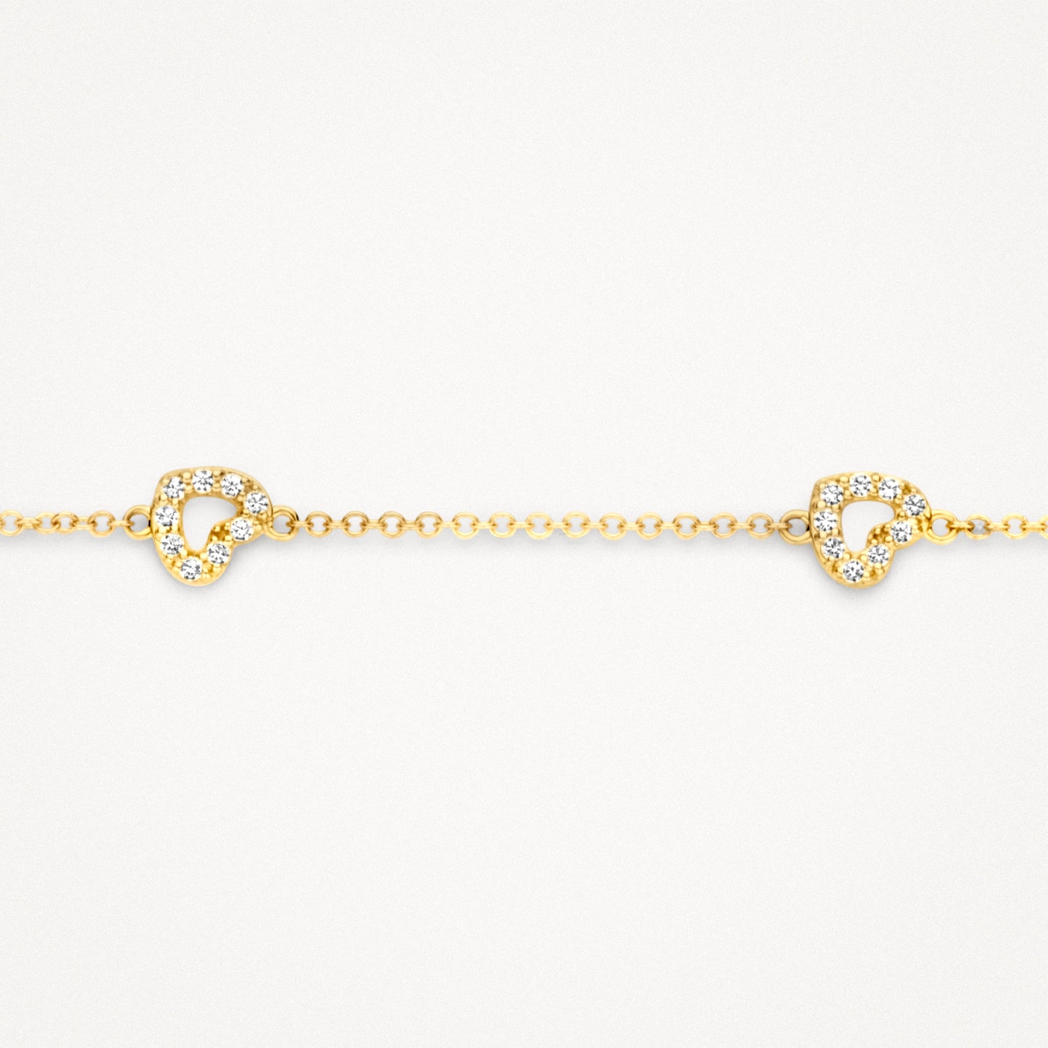 Bracelet 2211YZI - 14k Yellow gold with zirconia