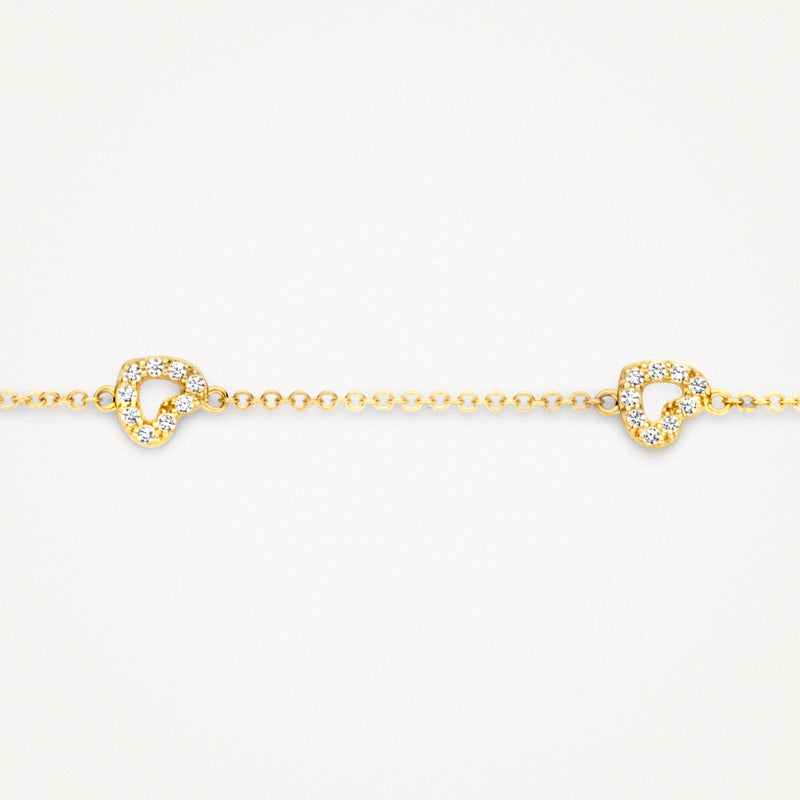 Bracelet 2211YZI - 14k Yellow gold with zirconia