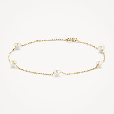 Bracelet 2248YPW - 14k Yellow Gold with Pearls