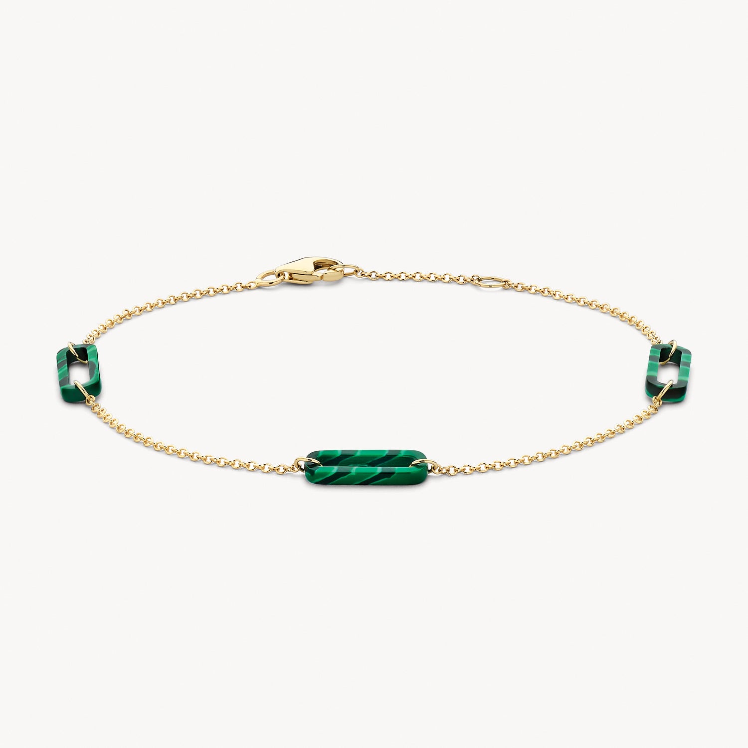 Bracelet 2267YMA - 14k Gold with Malachite