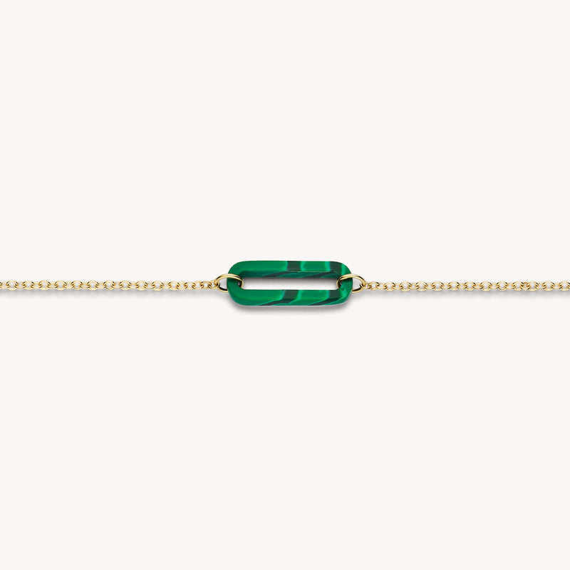 Bracelet 2267YMA - 14k Gold with Malachite