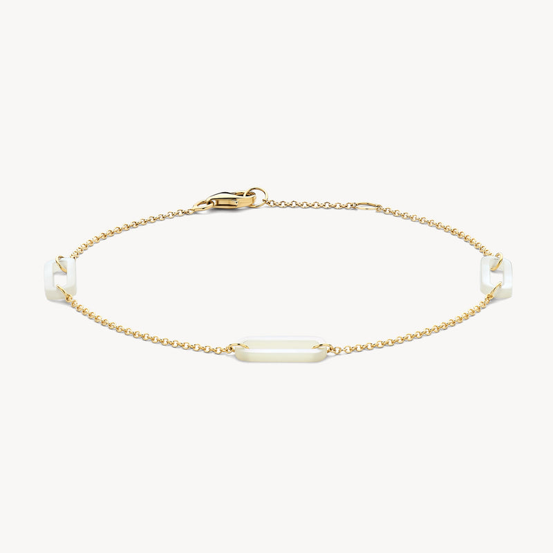 Bracelet 2267YMP - 14k Gold with mother of pearl