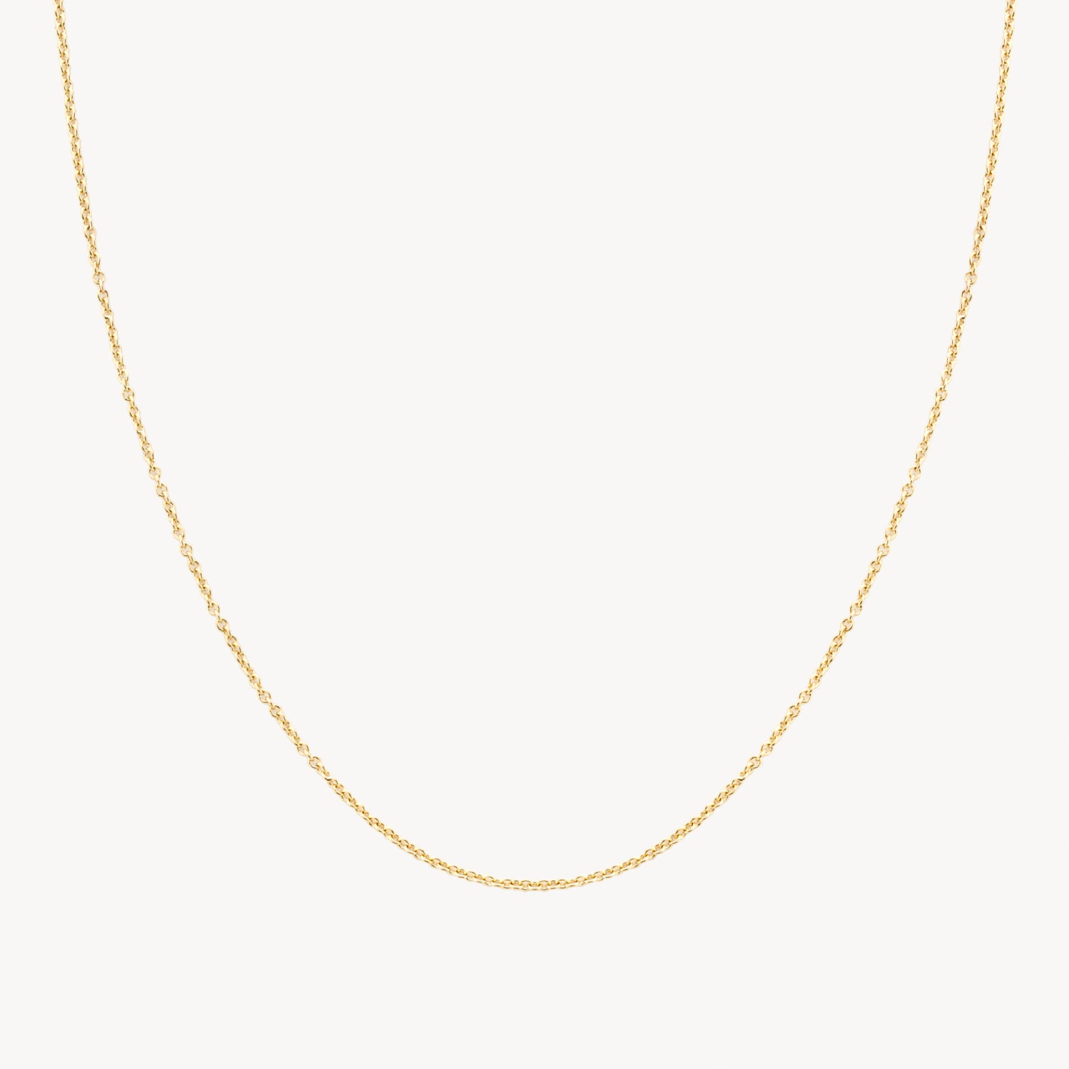 Ketting met Subtiele Schakels 45 cm 14k goud