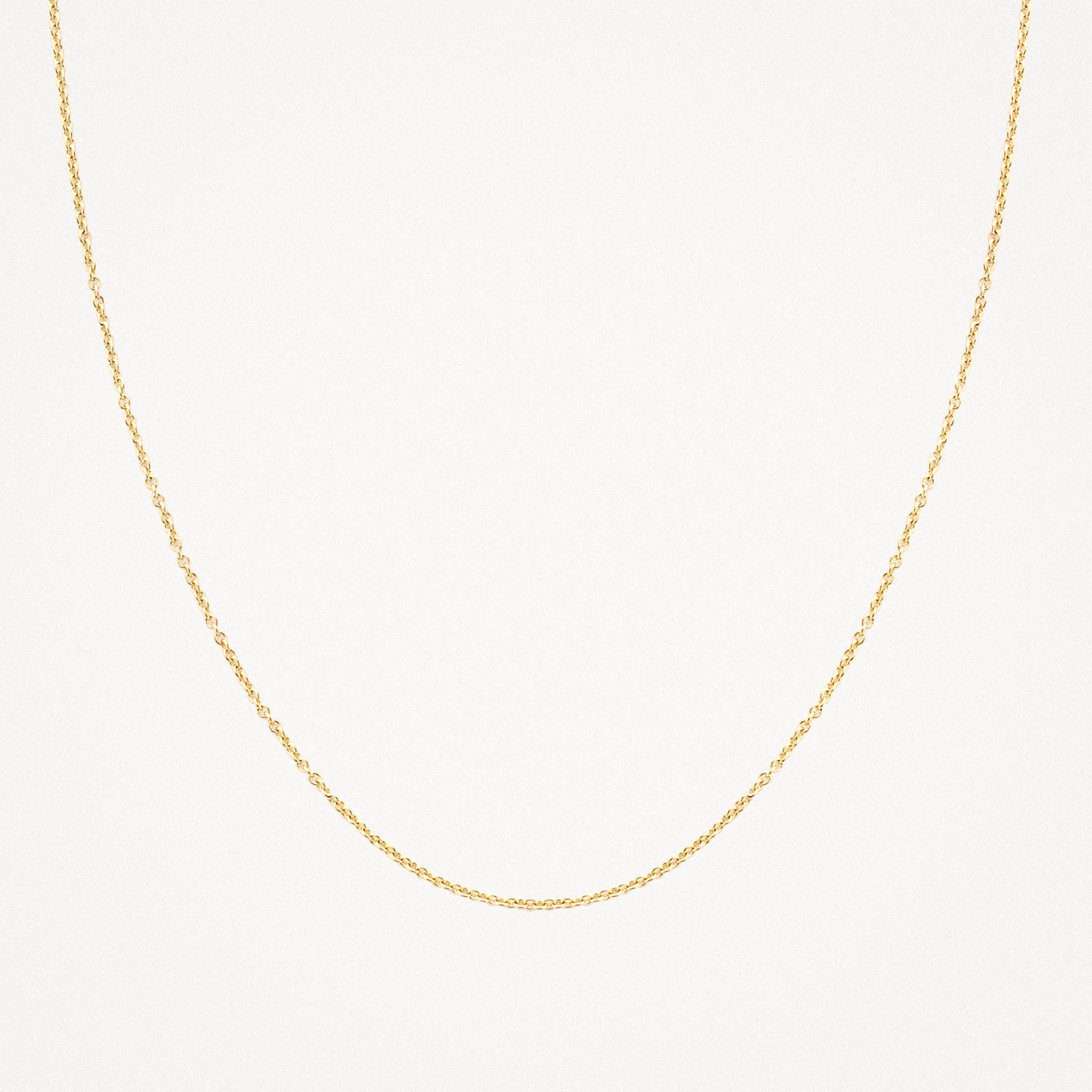 Ketting Ankerschakel 45 cm 14k goud