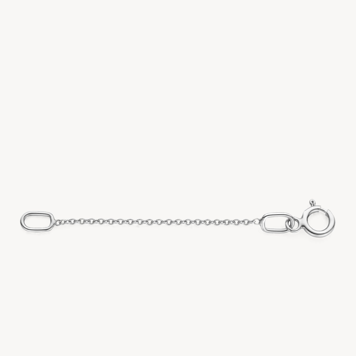 Ketting verlengstukje van 3 cm 14k Wit goud