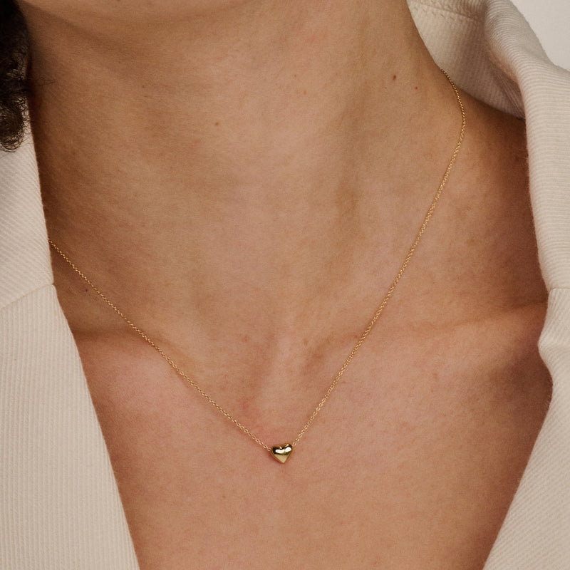 Collier avec coeur en or 14 carats