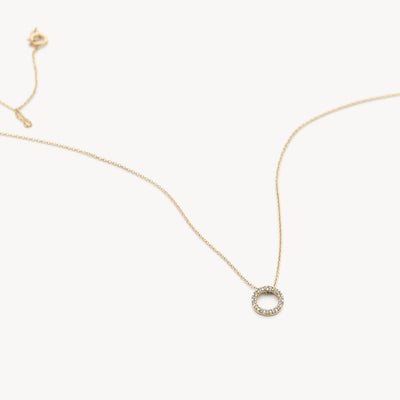 Halskette 3065YZI - 585er Gelbgold mit Zirkonia